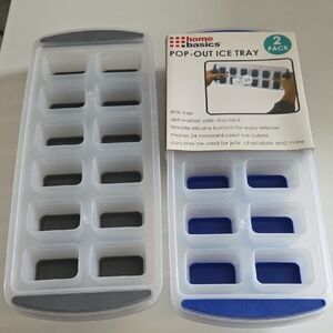 Home Basics Gray and Blue Ice Tray Set